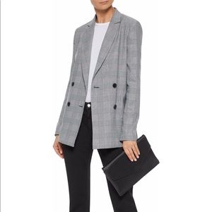 Iris & Ink Checked Plaid Blazer Oversized